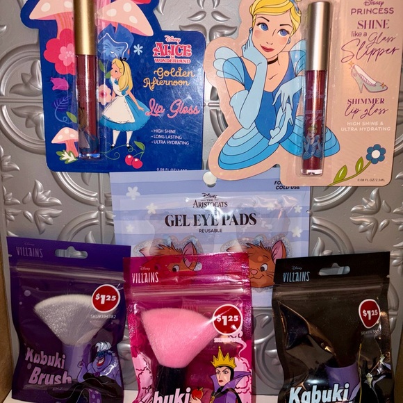 Disney Other - 6Pc Disney Princess & Villain Makeup Lot: Cinderella, Alice, Ursula, Maleficient